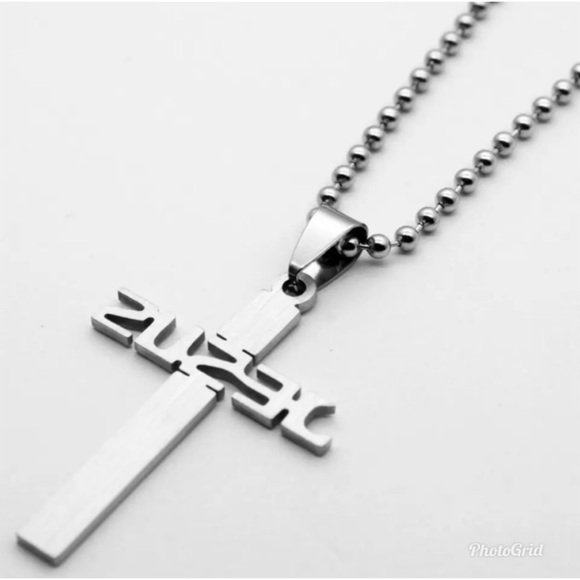 Stainless steel Christian faith Jesus cross - Picture 3 of 5